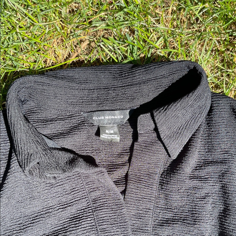 Club Monaco Black Textured dress